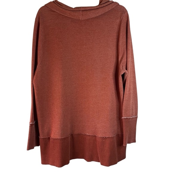 Lucky Brand Raw Hem Fall Cowl
Neck French Terry Tunic SZ 1X
Dark Thrush - Picture 2 of 12
